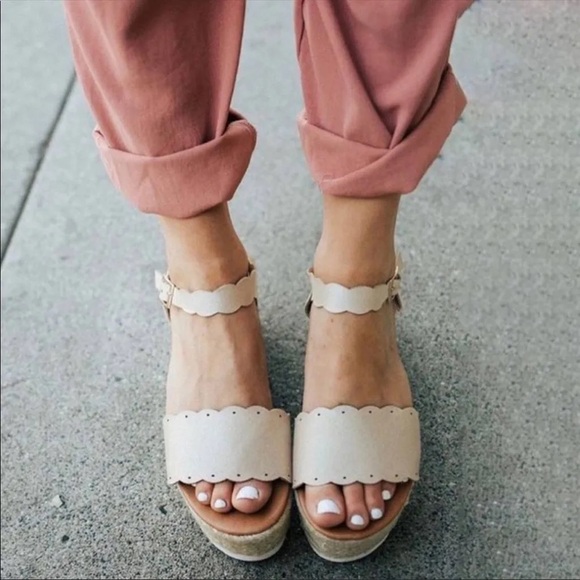 AMS Shoes - AMS Espadrille Platform Sandals